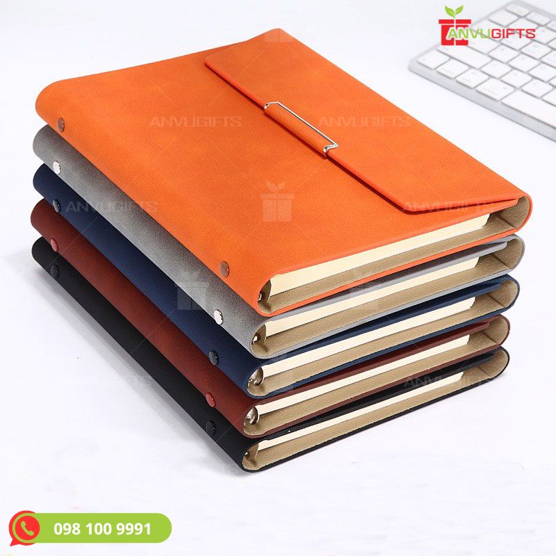 Sổ còng bìa da quà tặng doanh nghiệp Sổ còng bìa da quà tặng doanh nghiệp