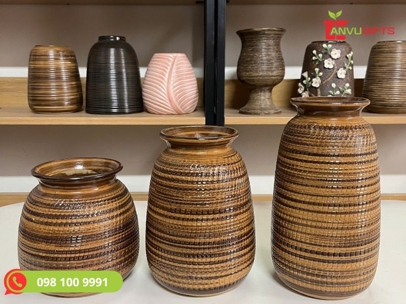 Bình cắm hoa gốm sứ Bát Tràng