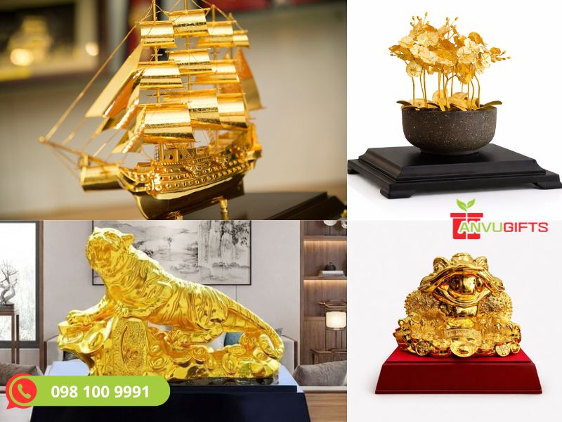 quà tặng tết mạ vàng